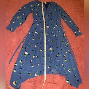 H&M Blue Floral Maxi Dress